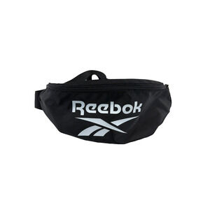Reebok Zipper Fanny Pack Waist Bag Black Made w/Recycled Material Hiking Travel